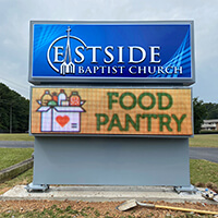 Church Sign for Eastside Baptist Church