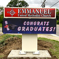 Church Sign for Emmanuel United Methodist Church