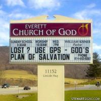 Church Sign for Everett Church of God