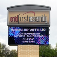 Church Sign for First Assembly of God
