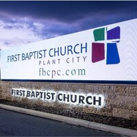 Church Sign for First Baptist Church of Plant City