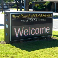 Church Sign for First Church of Christ Scientist