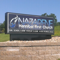 Church Sign for First Church of the Nazarene