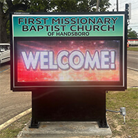 Church Sign for First Missionary Baptist Church