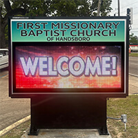 Church Sign for First Missionary Baptist Church