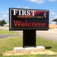 Church Sign for First United Methodist Church