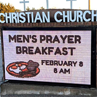 Church Sign for Fletcher Christian Church