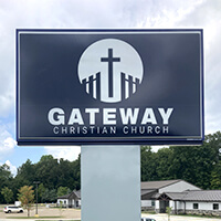 Church Sign for Gateway Christian Church