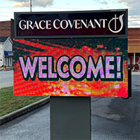 Church Sign for Grace Covenant Church of God