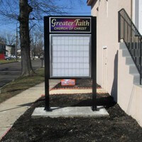 Church Sign for Greater Faith Church of Christ