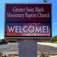 Church Sign for Greater St. Mark Missionary Baptist Church