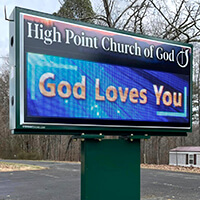 Church Sign for High Point Church of God