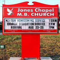 Church Sign for Jones Chapel