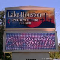 Church Sign for Lake Houston United Methodist Church