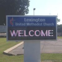 Church Sign for Lexington United Methodist Church