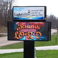 Church Sign for Lighthouse Baptist Church