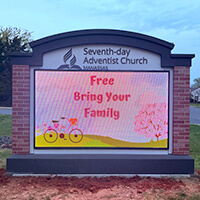 Church Sign for Seventh-day Adventist Church Manassas