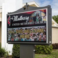 Church Sign for Mulberry United Methodist