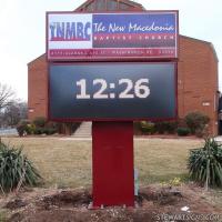 Church Sign for The New Macedonia Baptist Church