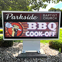Church Sign for Parkside Baptist Church
