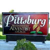 Church Sign for Pittsburg Seventh-day Adventist Church