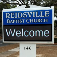 Church Sign for Reidsville Baptist Church