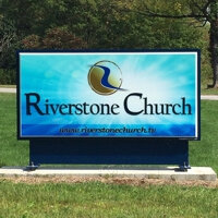 Church Sign for Riverstone Church