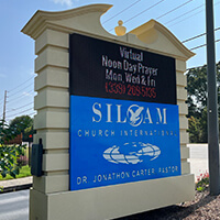 Church Sign for Siloam Church International