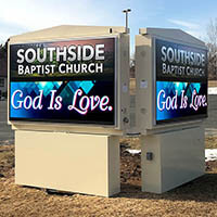 Church Sign for Southside Baptist Church