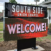 Church Sign for Southside Union Chapel