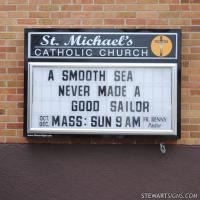 Church Sign for St. Michael's Catholic Church