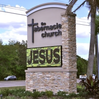 Church Sign for The Tabernacle Church