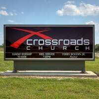 Church Sign for Tanner Crossroads Free Will Baptist Church