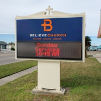 Church Sign for Believers' Fellowship