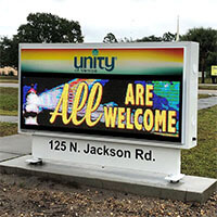 Church Sign for Unity of Venice