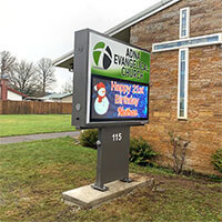 Church Sign for Adna Evangelical Church