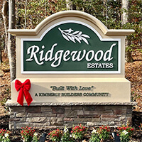 Civic Sign for Ridgewood Estates