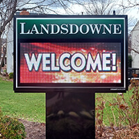 Civic Sign for Landsdowne Community Association