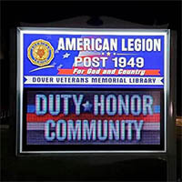 Civic Sign for American Legion Post 1949