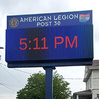 Civic Sign for American Legion Post 30