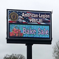 Civic Sign for American Legion Post 91