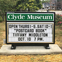 Civic Sign for Clyde Museum