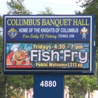 Civic Sign for Knights of Columbus