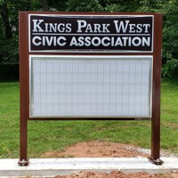 Civic Sign for Kings Park West Civic Association