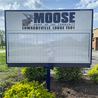 Civic Sign for Loyal Order of Moose