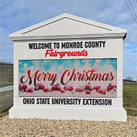 Civic Sign for Monroe County Fairgrounds