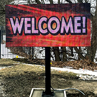 Civic Sign for Park of River Oaks Homeowners Association