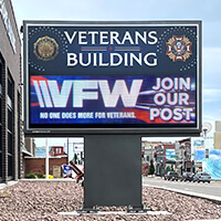 Civic Sign for Livingston County Veterans Association