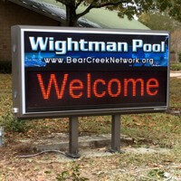 Civic Sign for Hunters Park Community Association