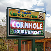 Civic Sign for Winslow Chamber of Commerce